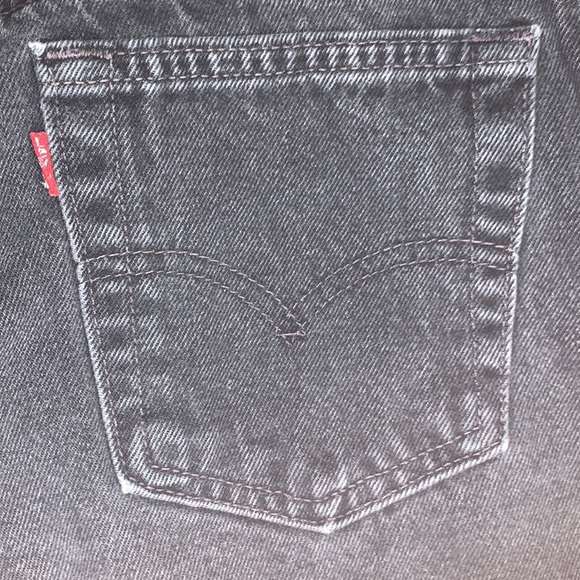 Vintage Levi’s Washed Out Black 512 Slim Fit Tapered Leg Size 7S - Picture 3 of 8